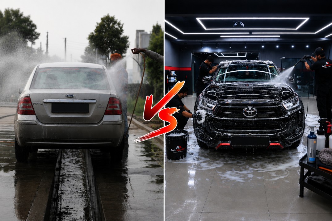 Professional car wash process